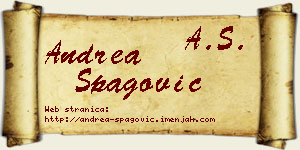 Andrea Špagović vizit kartica